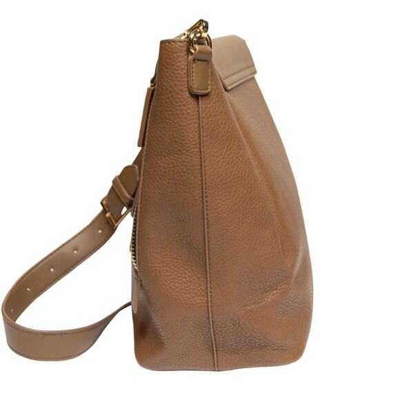 Large Brown Work Business Purse Big DREAM CONTROL Shopping Bag Crossbody Handbag - Picture 4 of 10